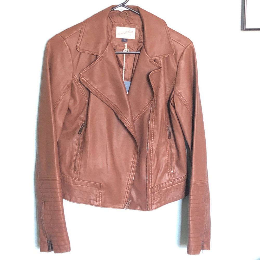 Universal Thread Women's Faux Leather Moto Jacket